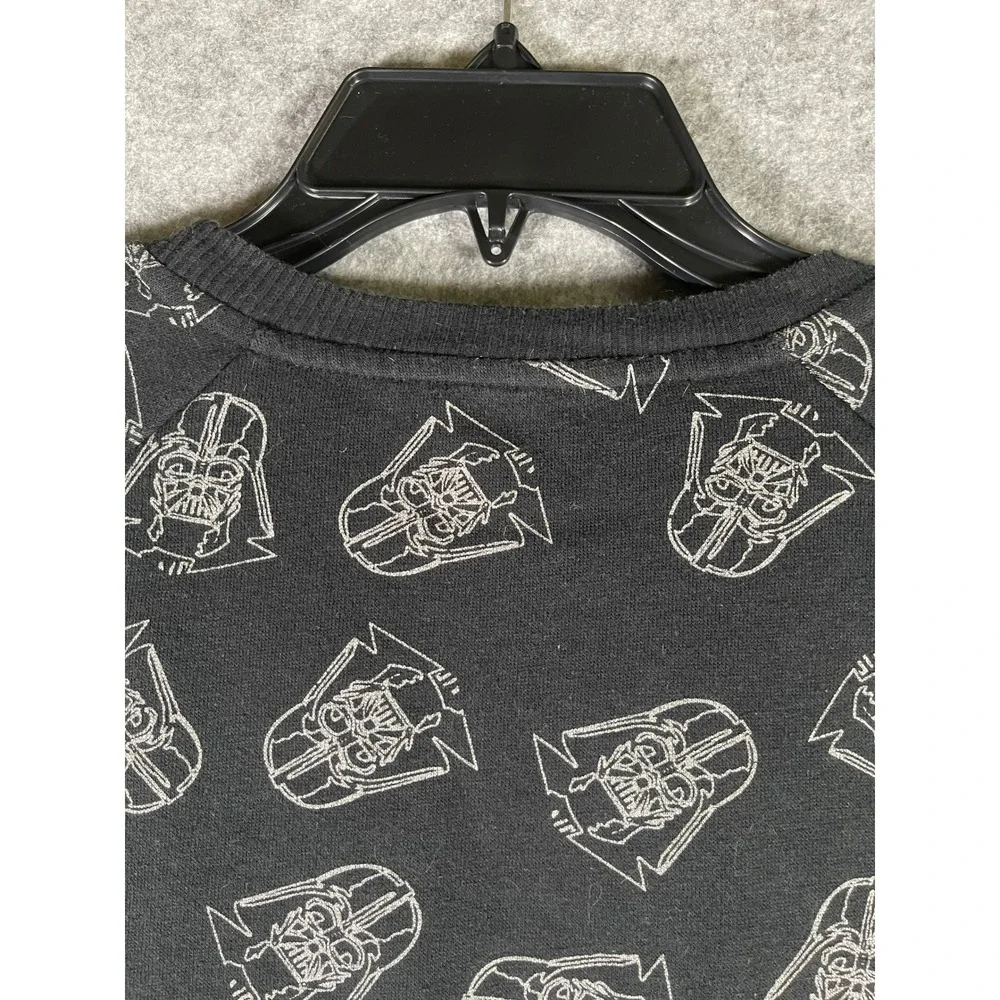 Star Wars Darth Vader All Over Print Sweatshirt Black XL 15-17 Raglan Pullover